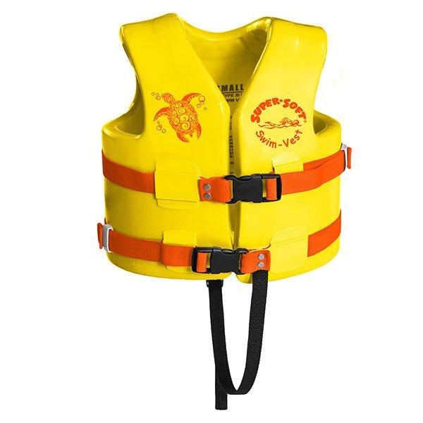 Texas Recreation  X-Small Super Soft Life Vest with Leg Strap Yellow