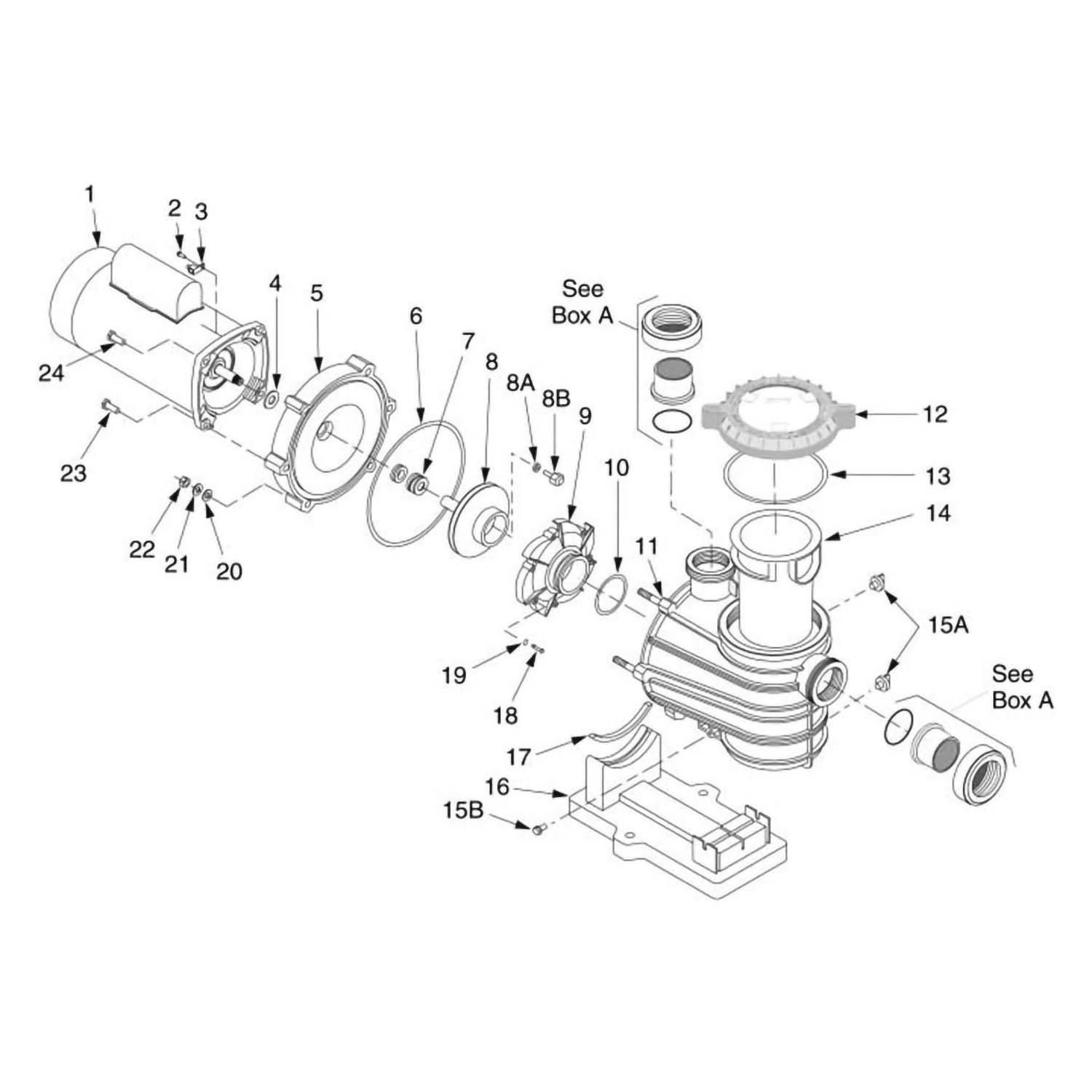 Sta-Rite Dyna-Pro  Dyna-Pro E Pump Pool Pump Parts