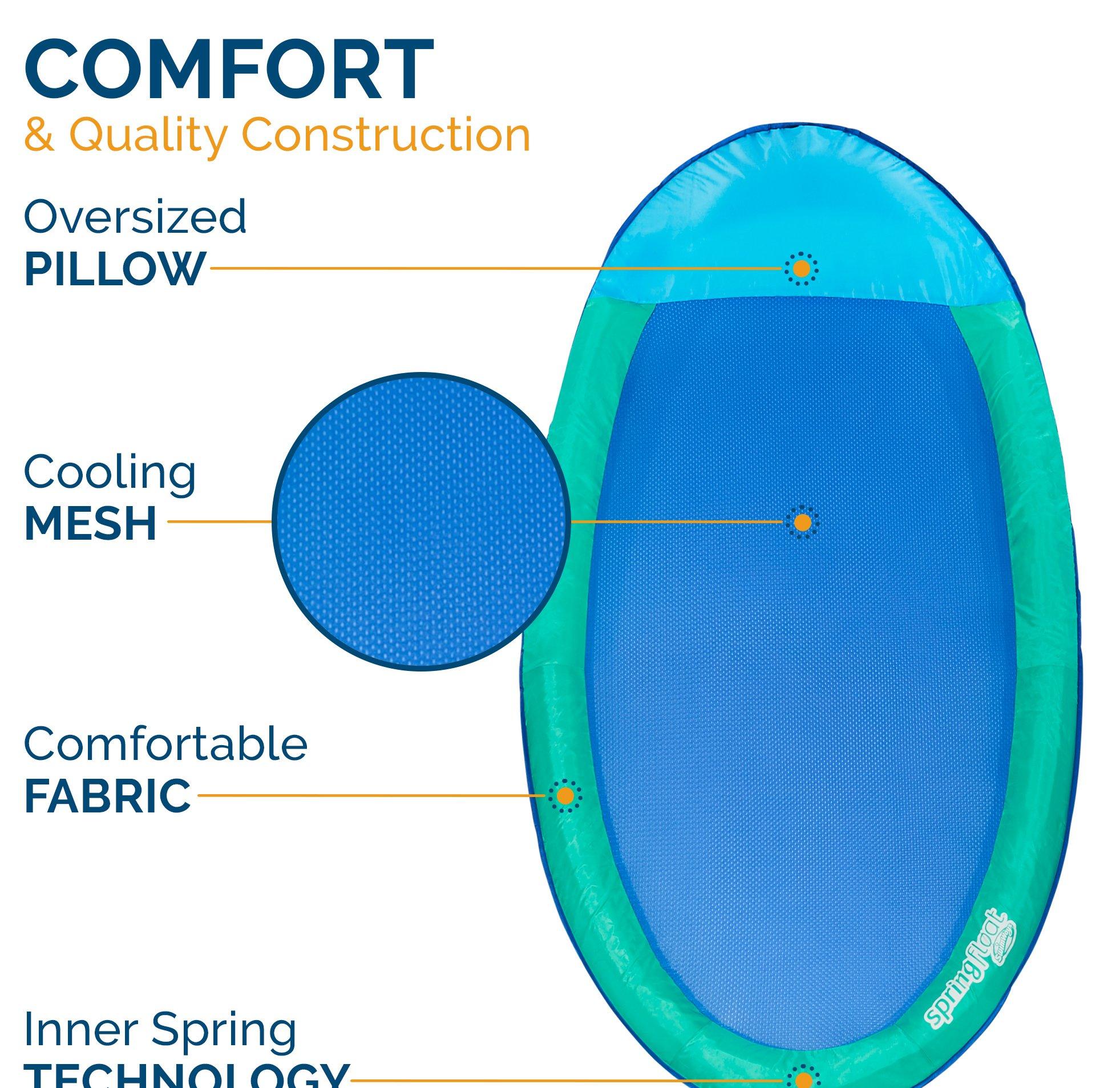 Swimways  Spring Float Solid Aqua