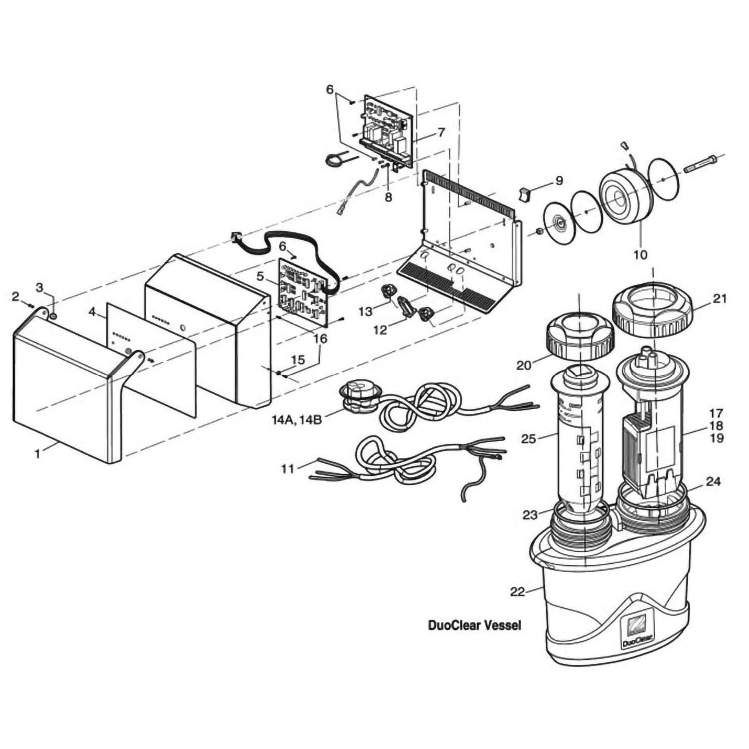 Zodiac Nature2 Duoclear Sanitizer Feeder Salt Chlorine Generator Parts