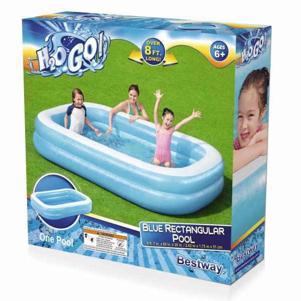 Bestway H2OGO Blue Rectangular Inflatable Pool