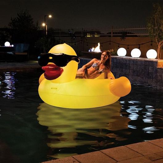 G.A.M.E  LED Solar Light-Up Inflatable Pool Float