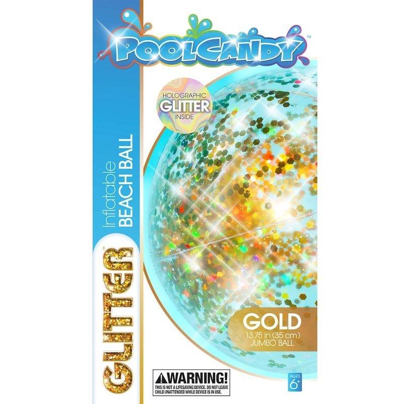 Gold Pool Candy Glitter Jumbo Beach Ball