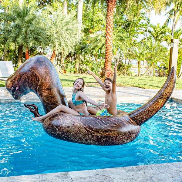 Giant dinosaur sale pool float