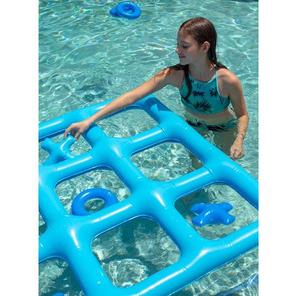 Pool Candy  PC3201BL-F Inflatable Tic Tac Toe Floating Game