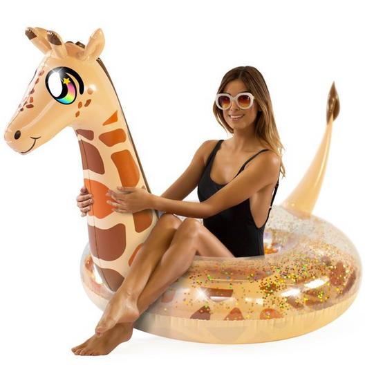 Pool Candy  Glitter Giraffe Jumbo Pool Tube
