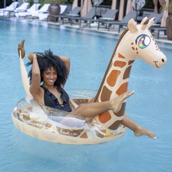 Pool Candy  Glitter Giraffe Jumbo Pool Tube