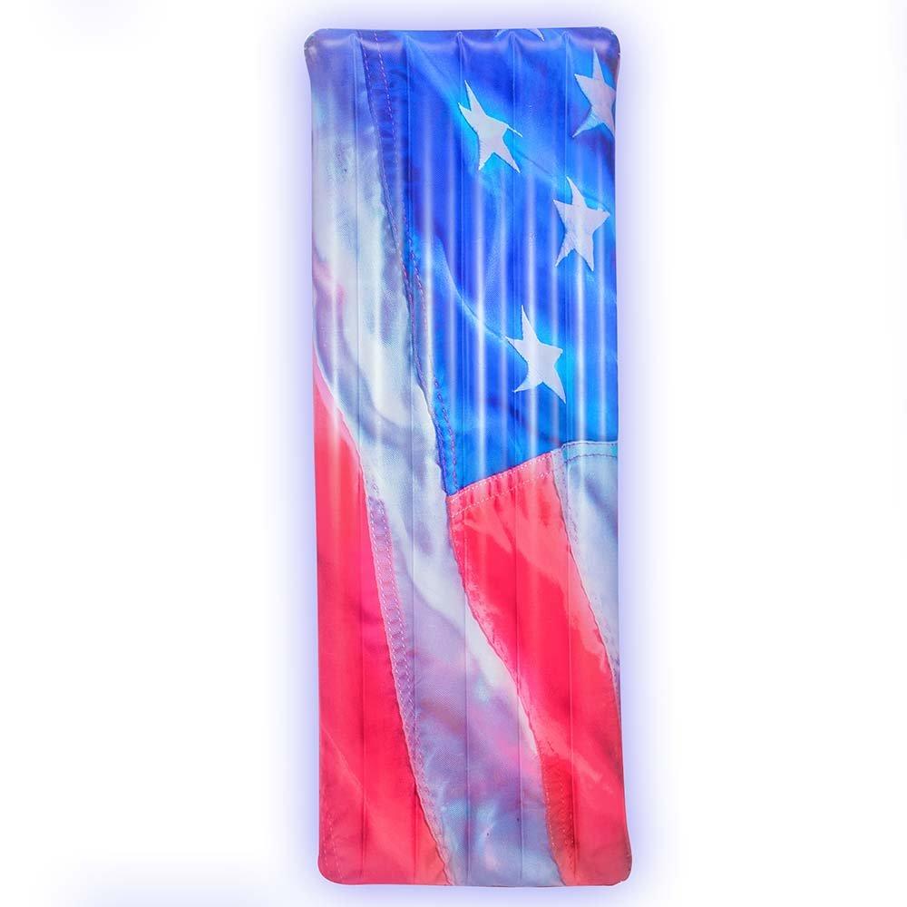 Pool Candy  Stars  Stripes Illuminated LED Pool Raft