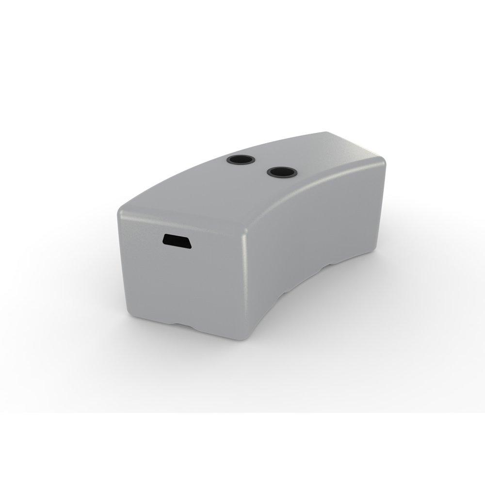 SWERVE BENCH-SPLASH GR GRANITE