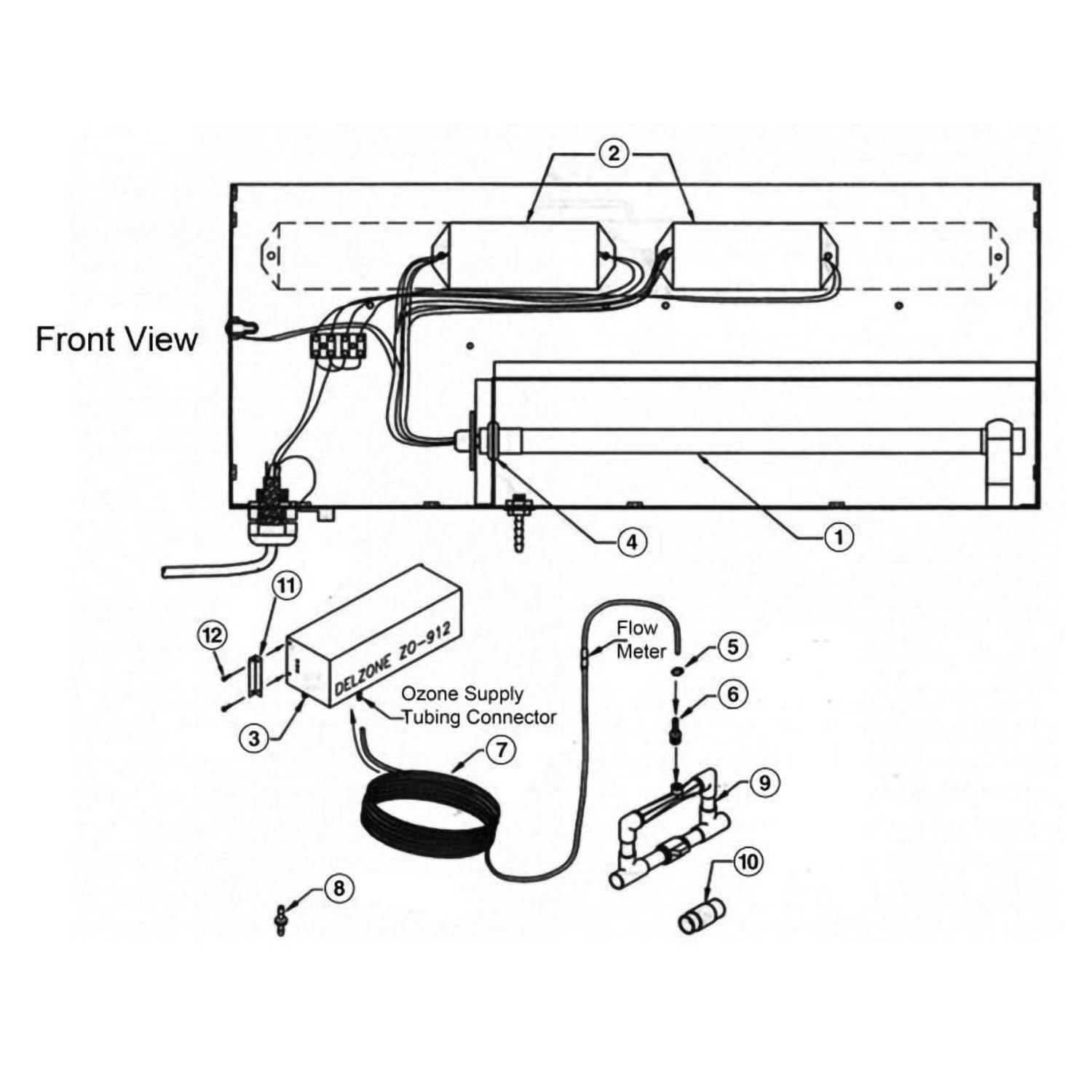 Del Ozone ZO-912 Ozonator Parts Breakdown