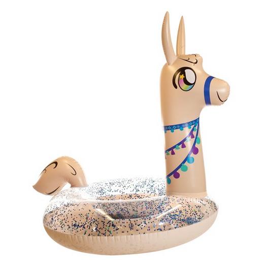 Pool Candy  PCL1801-LAM Jumbo 48 Glitter Llama Inflatable Tube