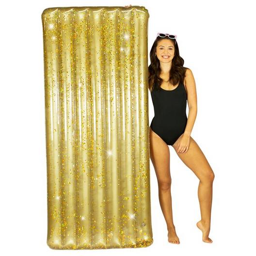 Pool Candy  PC4401GG Deluxe 74 Extra Wide Gold Pool Raft