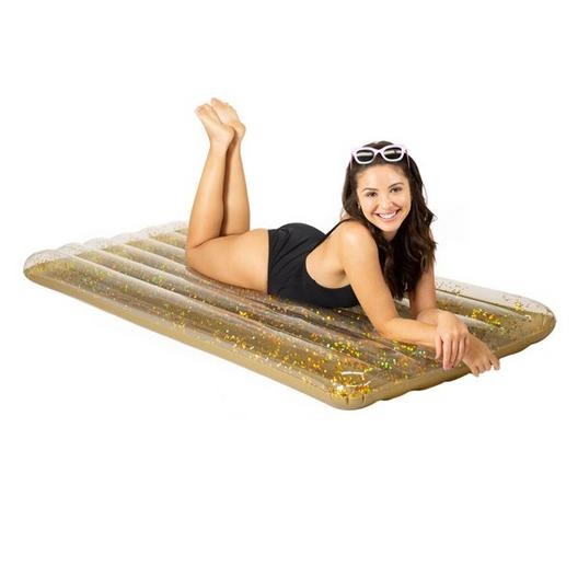 Pool Candy  PC4401GG Deluxe 74 Extra Wide Gold Pool Raft