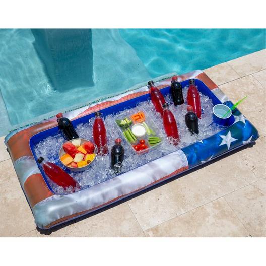 Pool Candy  US2114US Stars and Stripes Buffet Inflatable Cooler