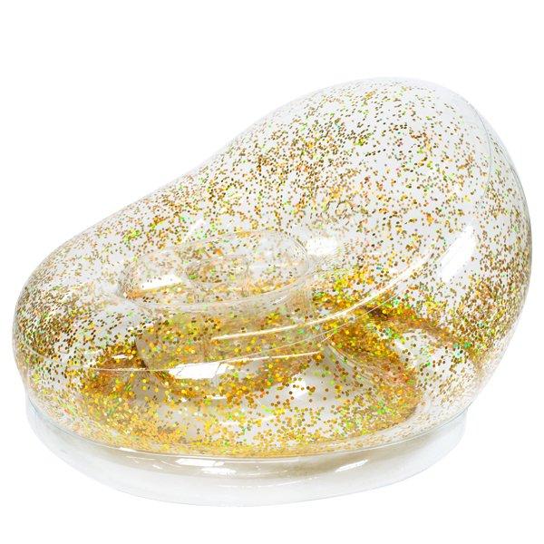 Pool Candy  AC3020GG AirCandy Gold Inflatable Glitter Pool Chair