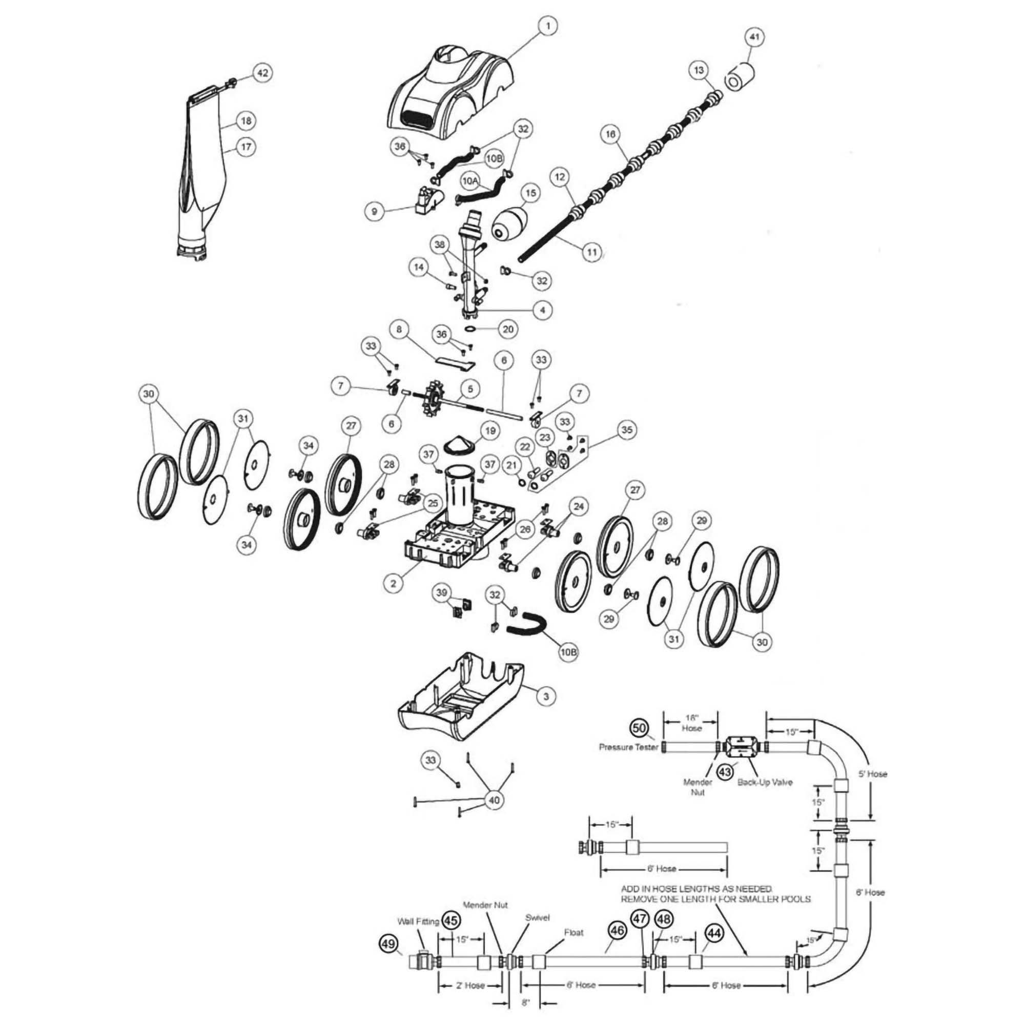 Pentair Legend II LX5000G Replacement Parts