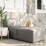 Patio 2-Piece Sectional Couch, Granite