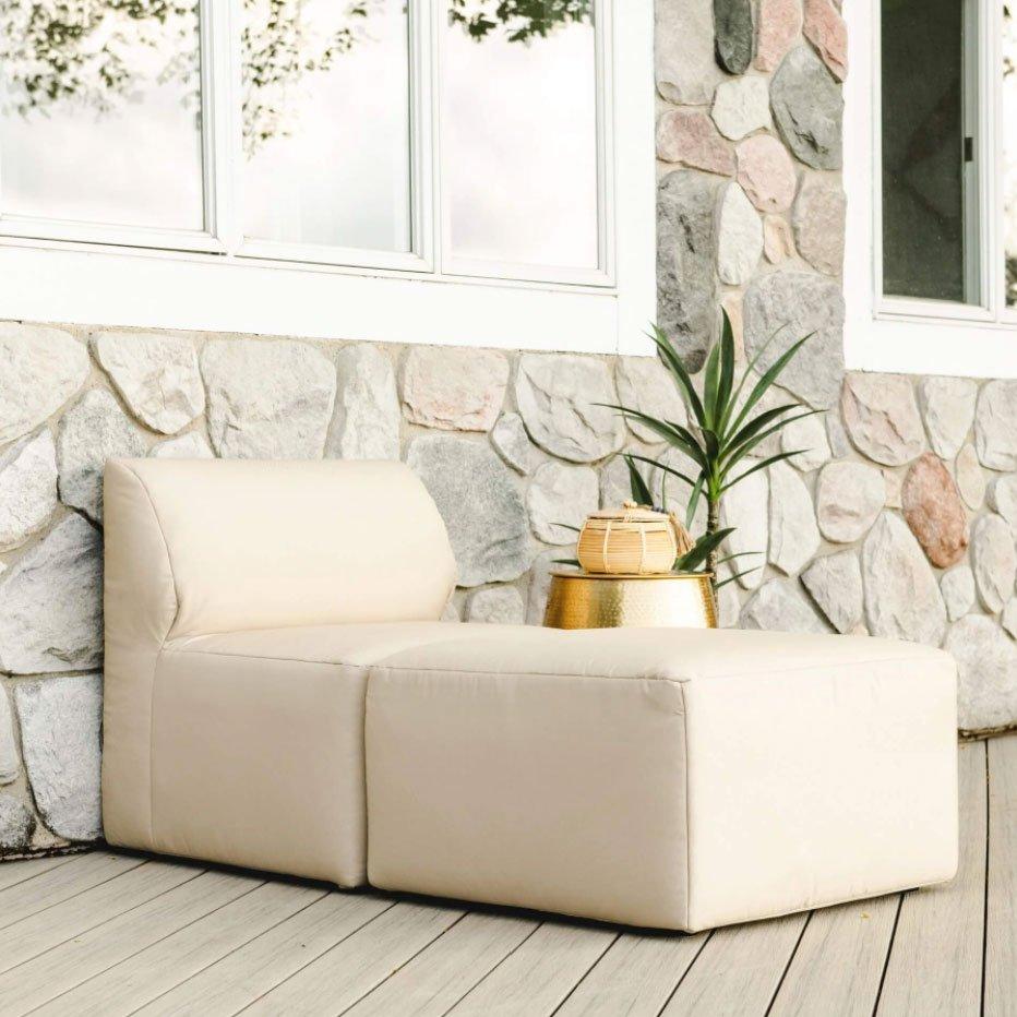 Patio 2-Piece Sectional Couch, Terra Bask