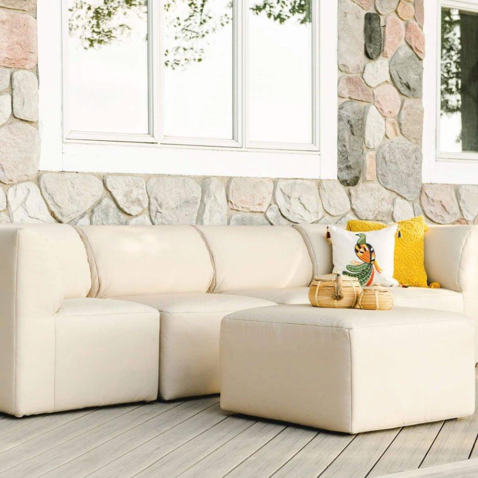 Big Joe  Patio 5-Piece Sectional Couch Terra Bask