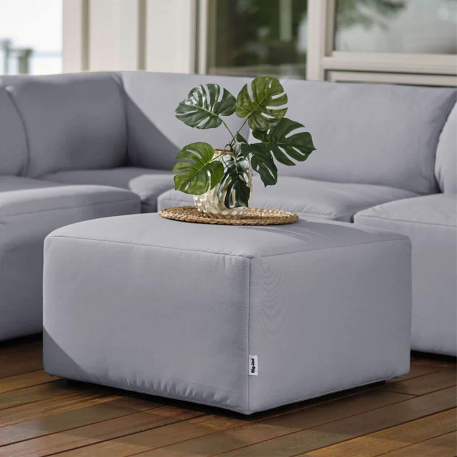 Big Joe  Patio Ottoman Light Gray