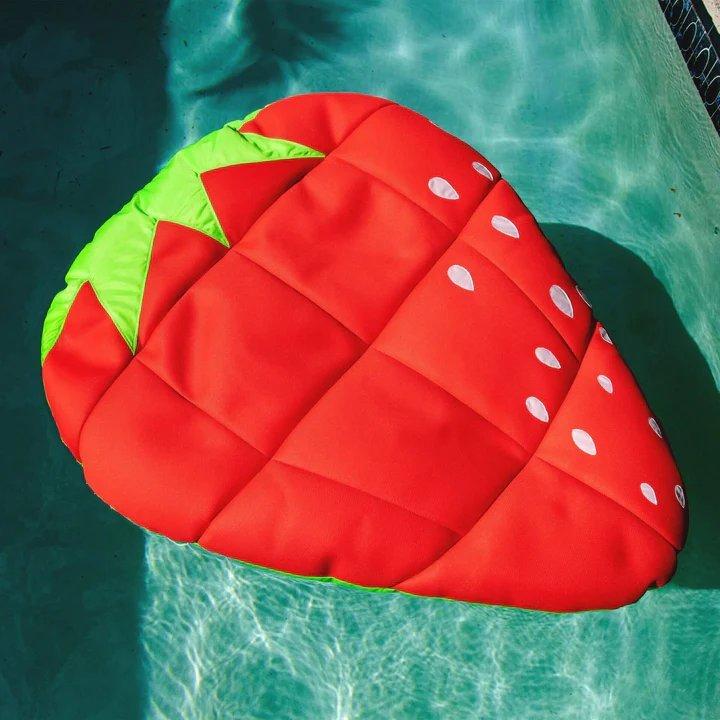 Big Joe Strawberry Fruit Pool Float Leslie's Pool Supplies