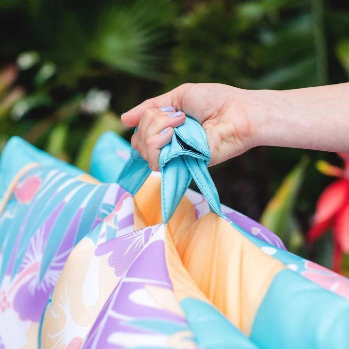 Big Joe Kona Pool Float, Tropical Hibiscus In The Swim