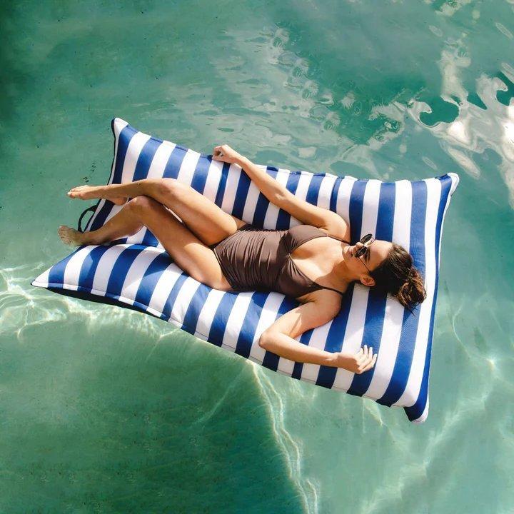Lagoon Pool Lounger, Americana Nautical Stripe