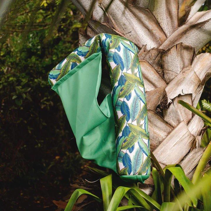 Big Joe  Noodle Sling Pool Float Green Tropical Palm
