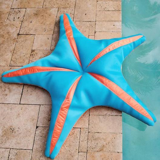 Big Joe  Royal Starfish Pool Float Fuzzy Peach