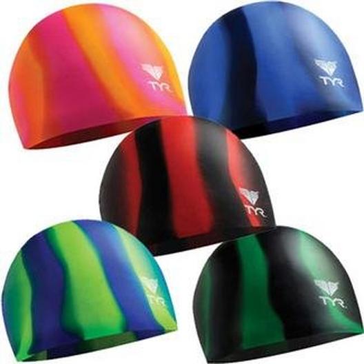 Tyr Sport  Silicone Swim Caps Multi-Color