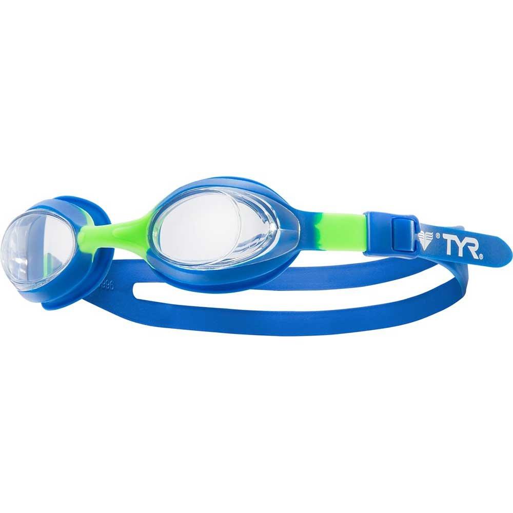 TYR Flexframe Youth Swim Goggles Clear/Blue Multicolor In The Swim