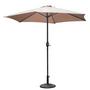 9 ft. Steel Umbrella - Khaki
