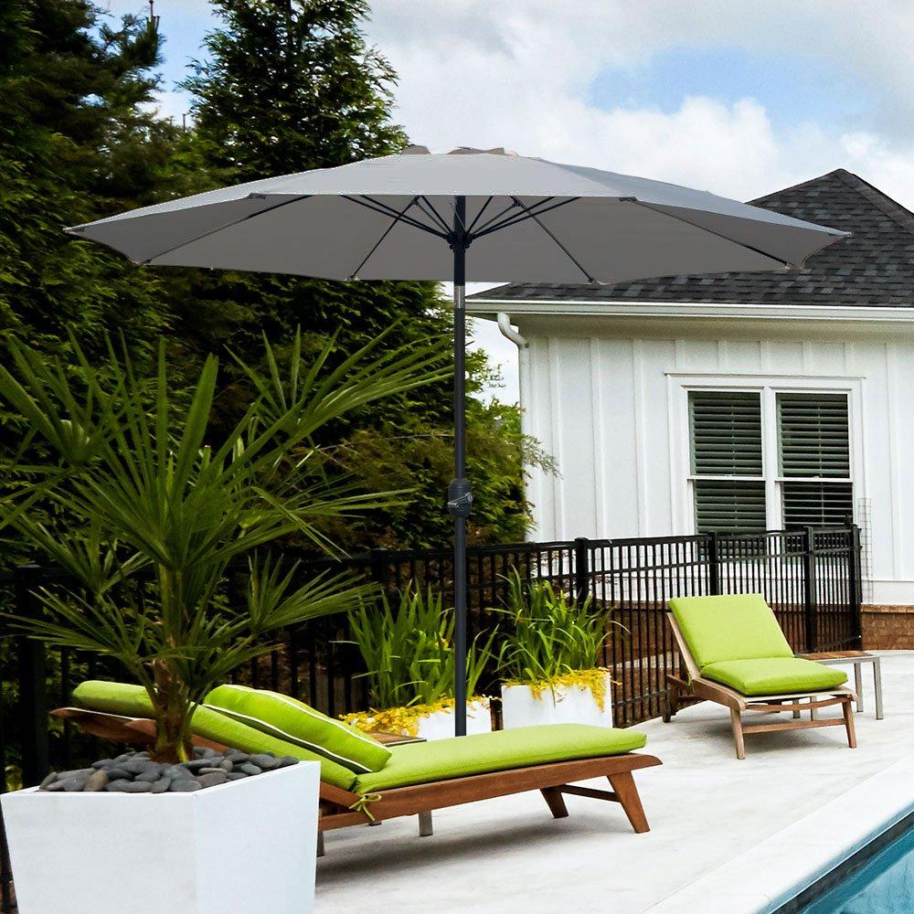 9 ft. Market Umbrella - Grey