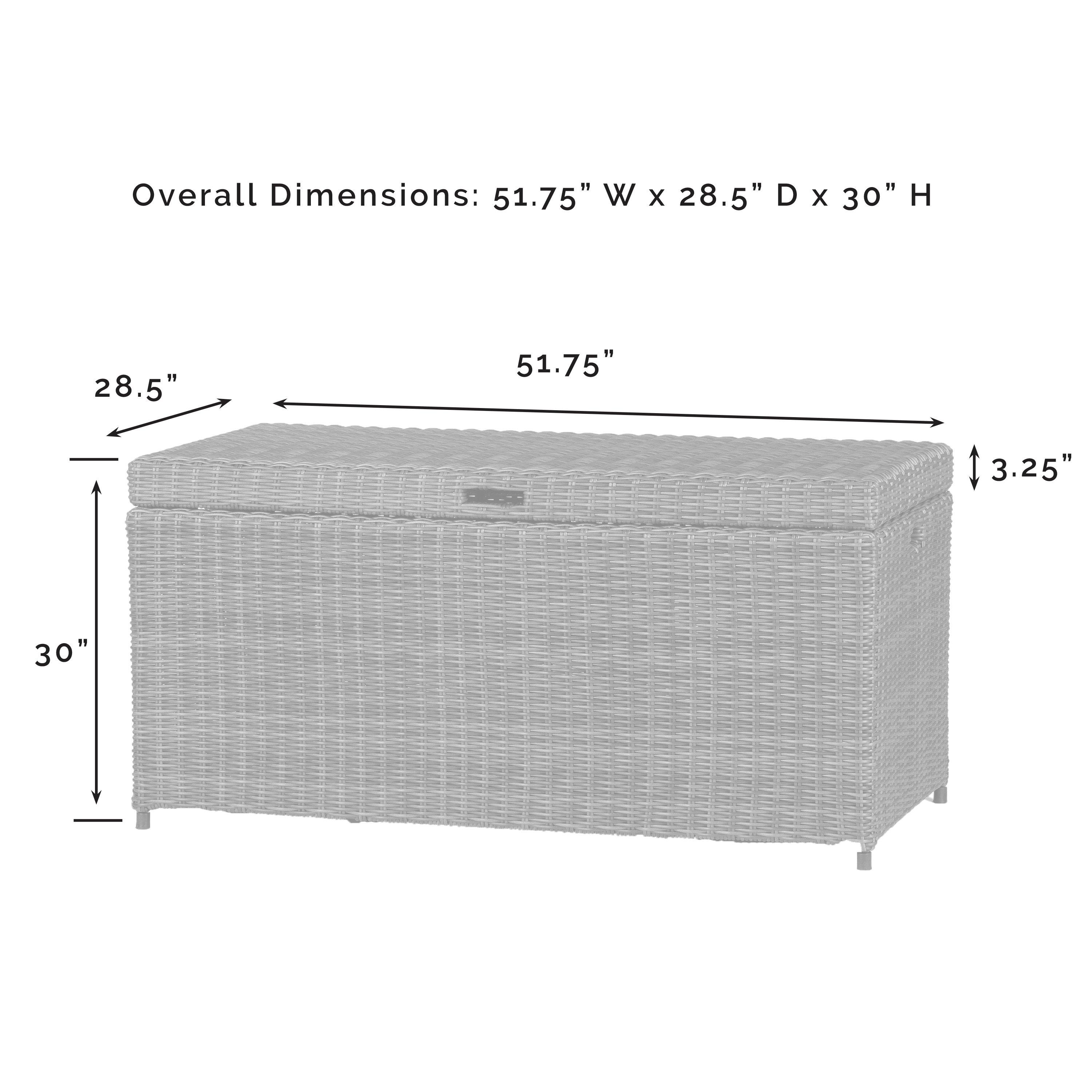 BRADENTON WICKER STORAGE BIN