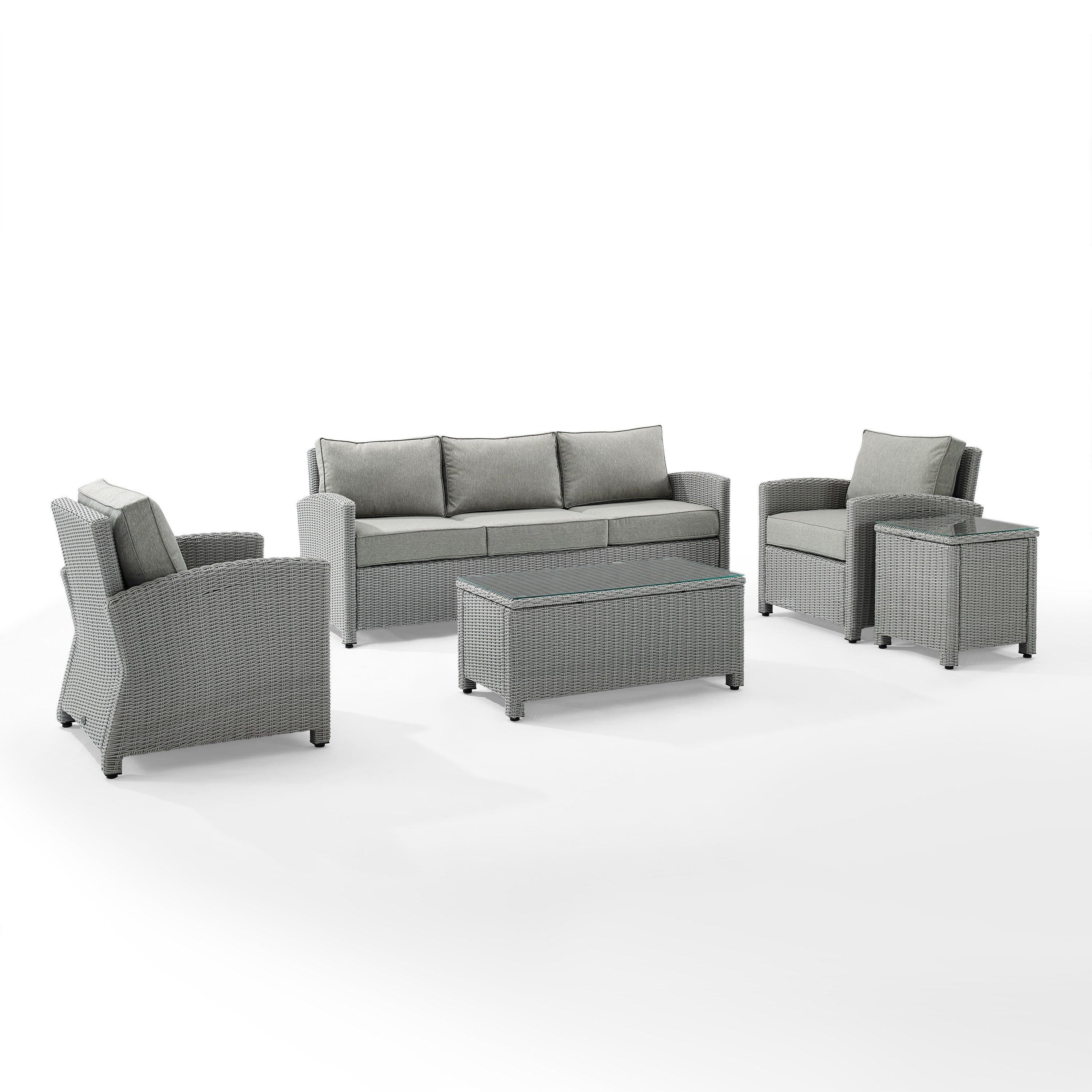 Crosley  BRADENTON 5PC WICKER SOFA SET