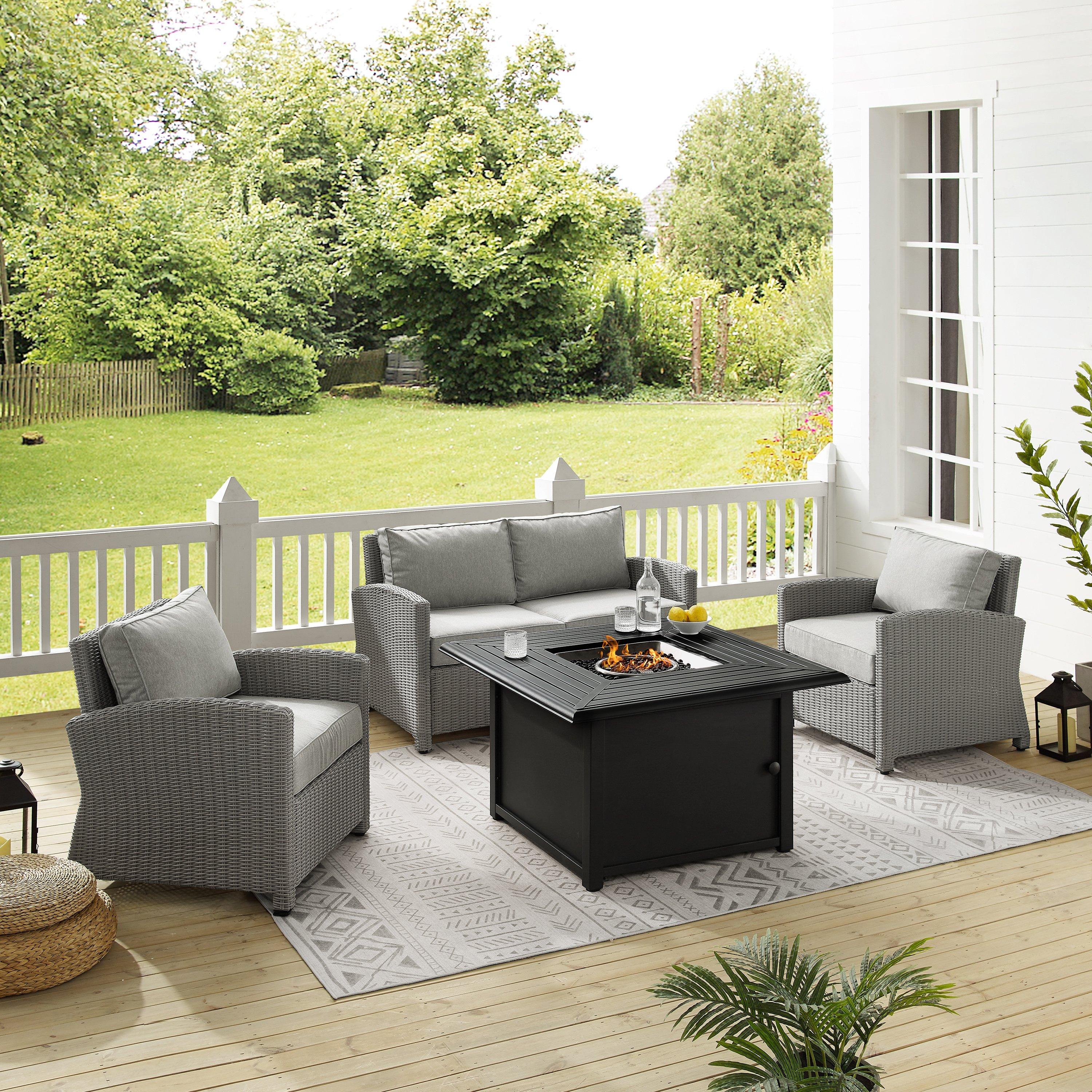 BRADENTON 4PC SET W/FIRE TABLE