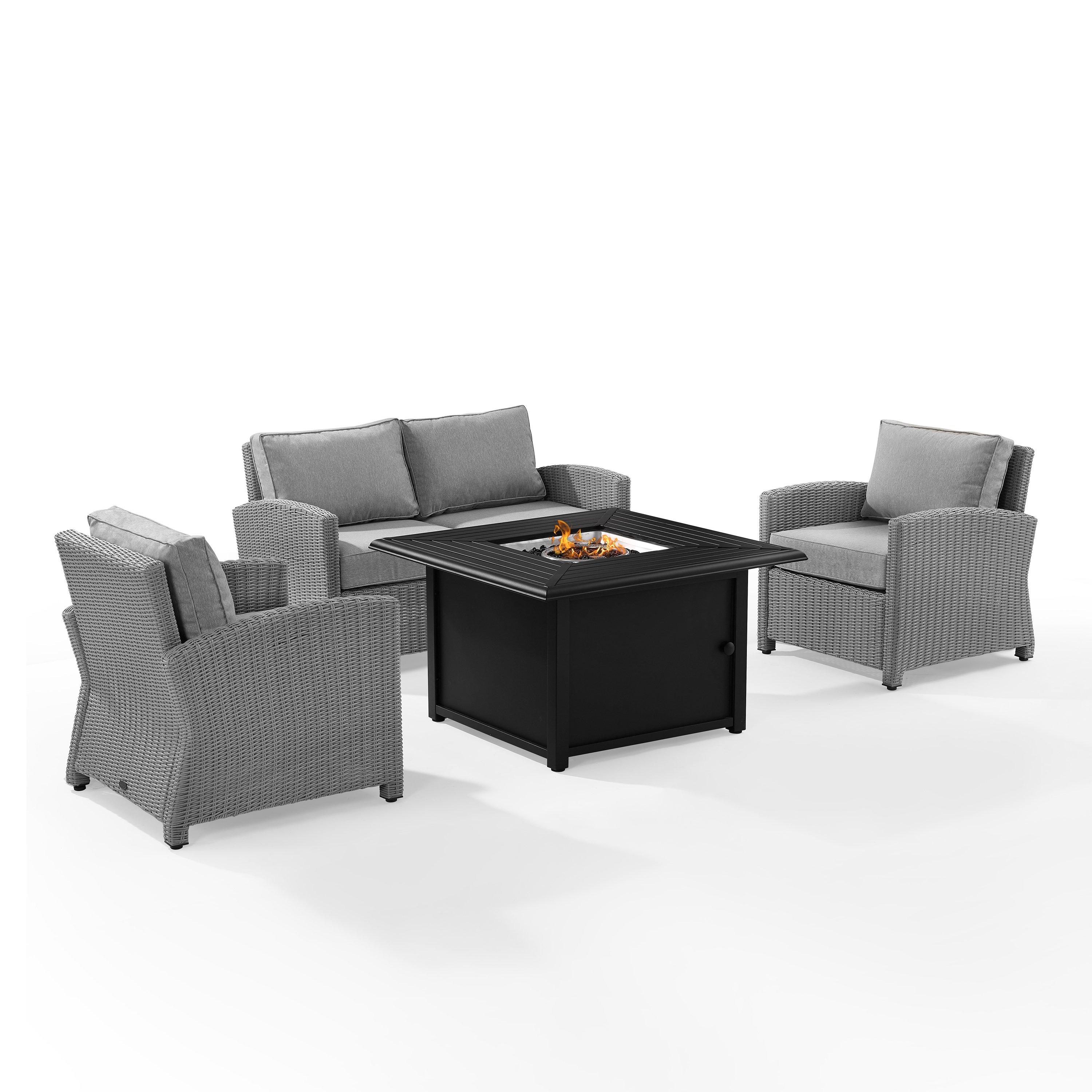 BRADENTON 4PC SET W/FIRE TABLE