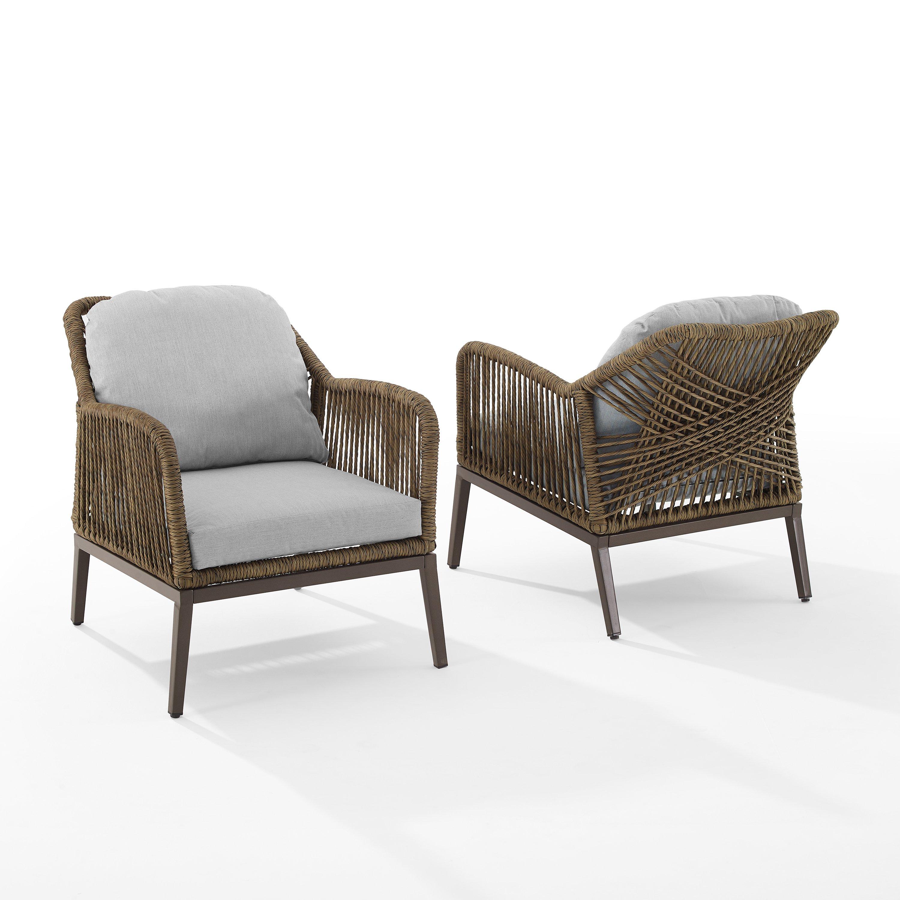Crosley  Haven 2-Piece Outdoor Wicker Armchair Set