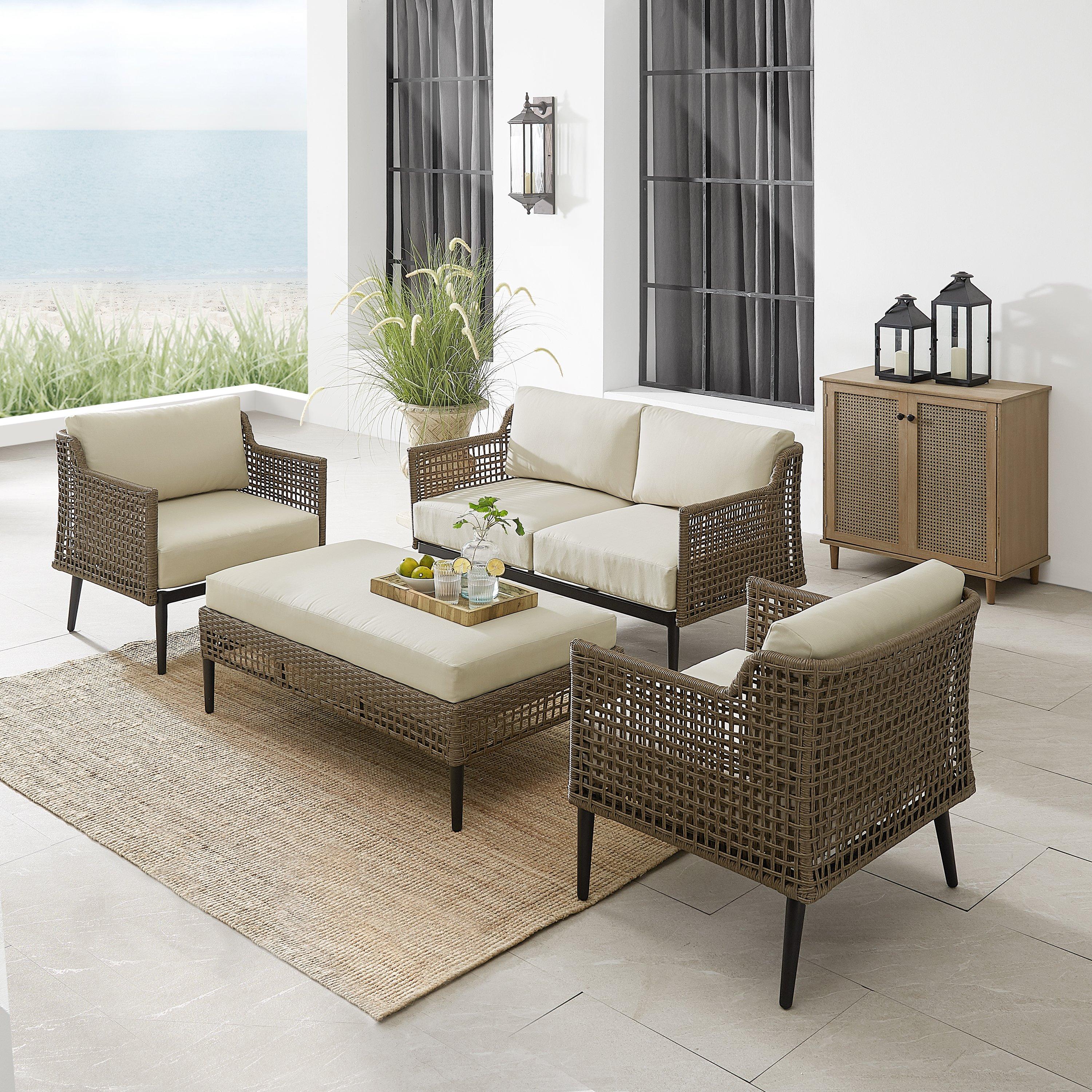 SOUTHWICK 4PC WICKER SET
