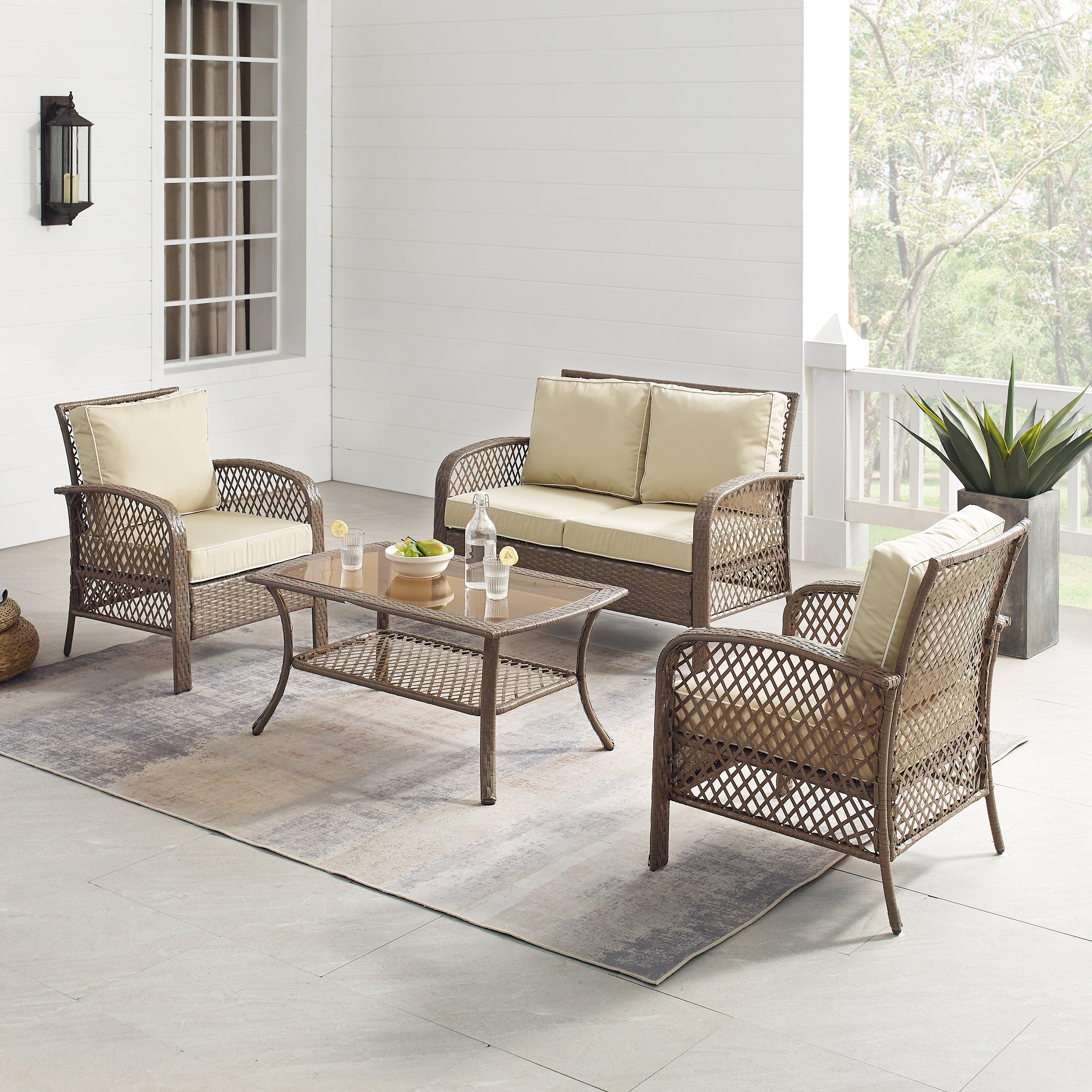  Crosley Furniture KO70037DW-SA Tribeca 4-Piece Outdoor