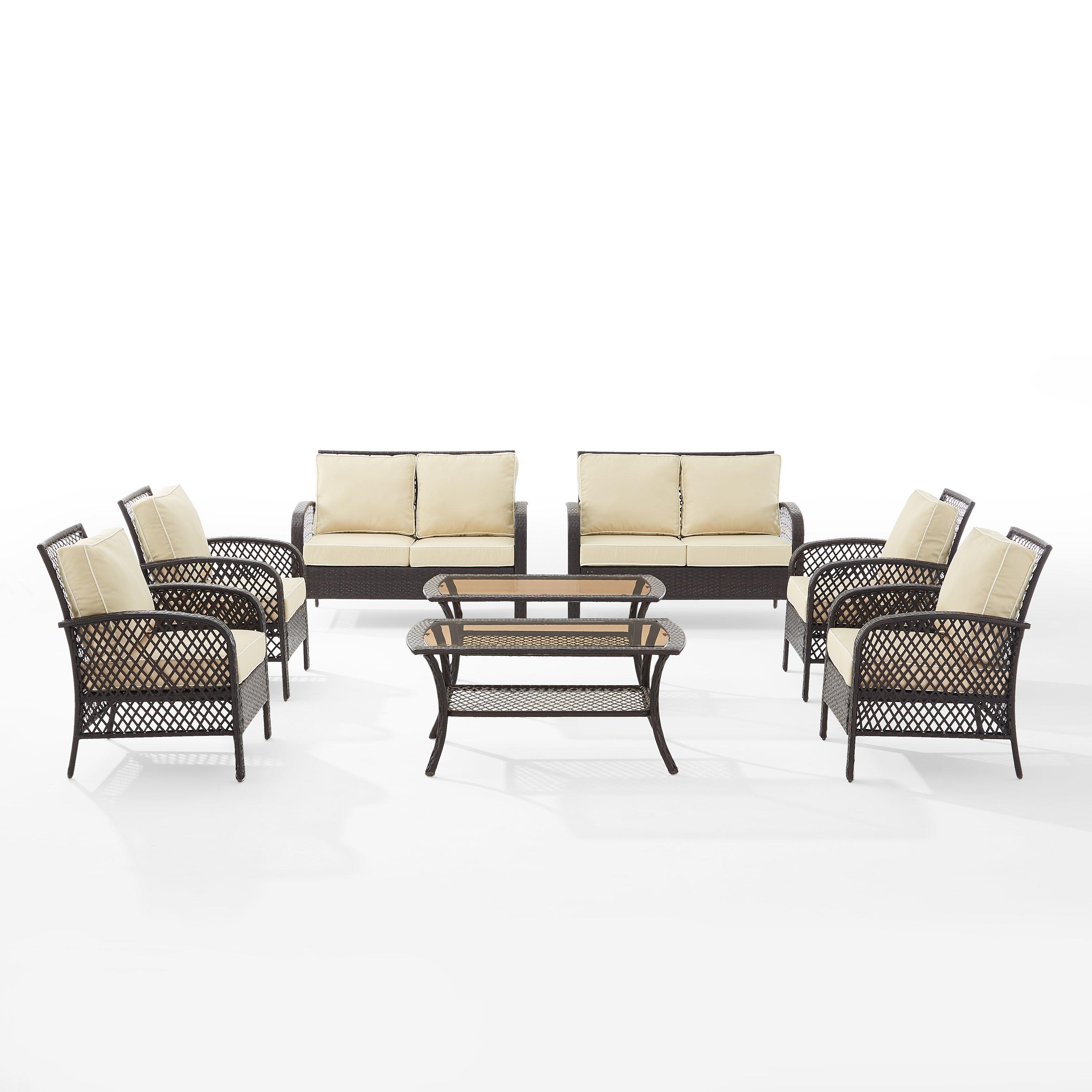 TRIBECA 8PC WICKER SET