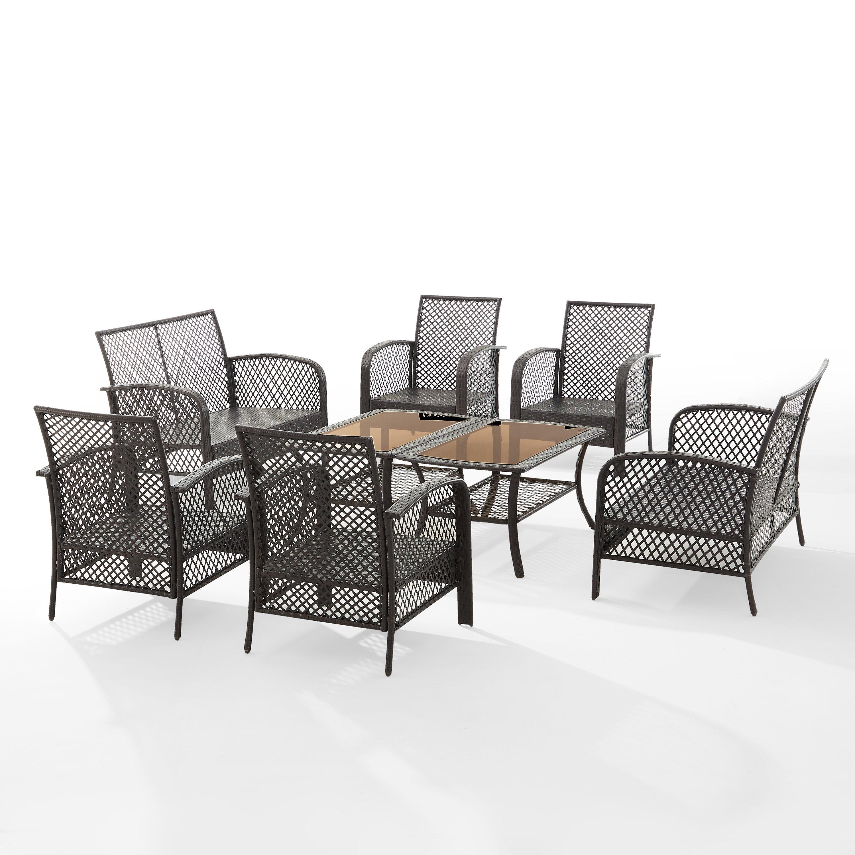 Crosley  TRIBECA 8PC WICKER SET