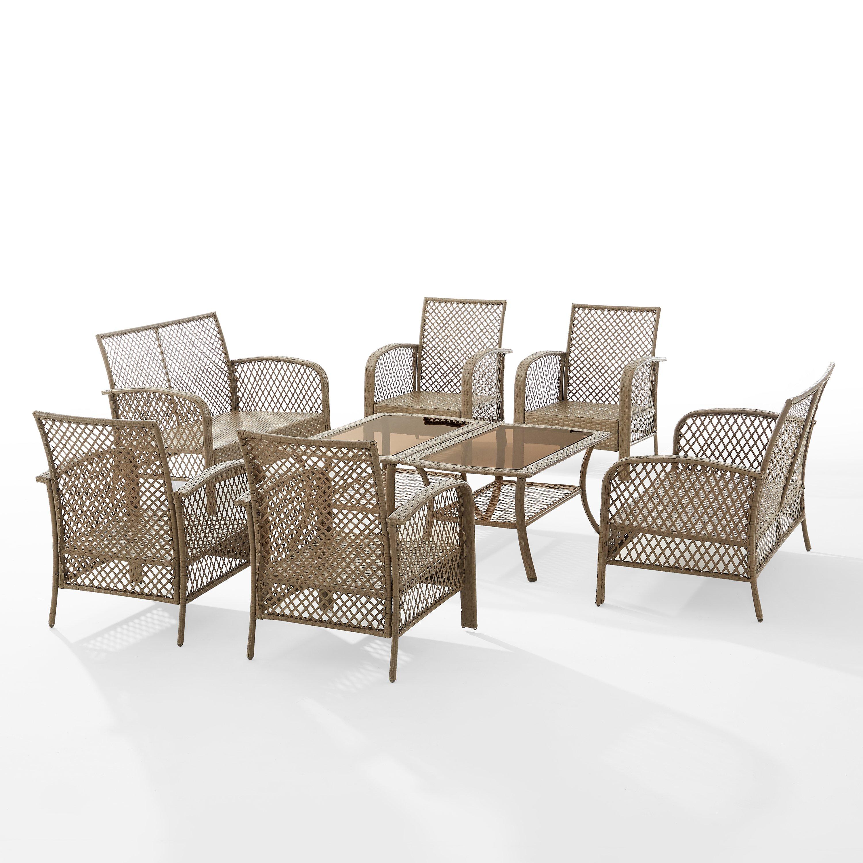Crosley  TRIBECA 8PC WICKER SET