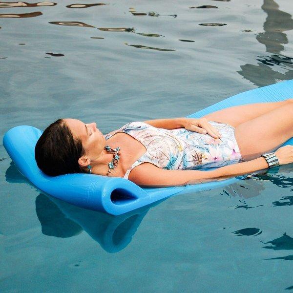 Texas Recreation  Splash Foam Pool Float 1-1/4 Thick Marina Blue