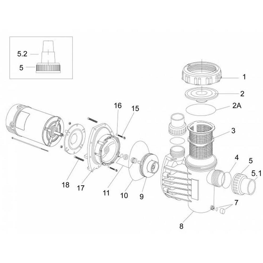 Speck E91 Pool Pump Parts image
