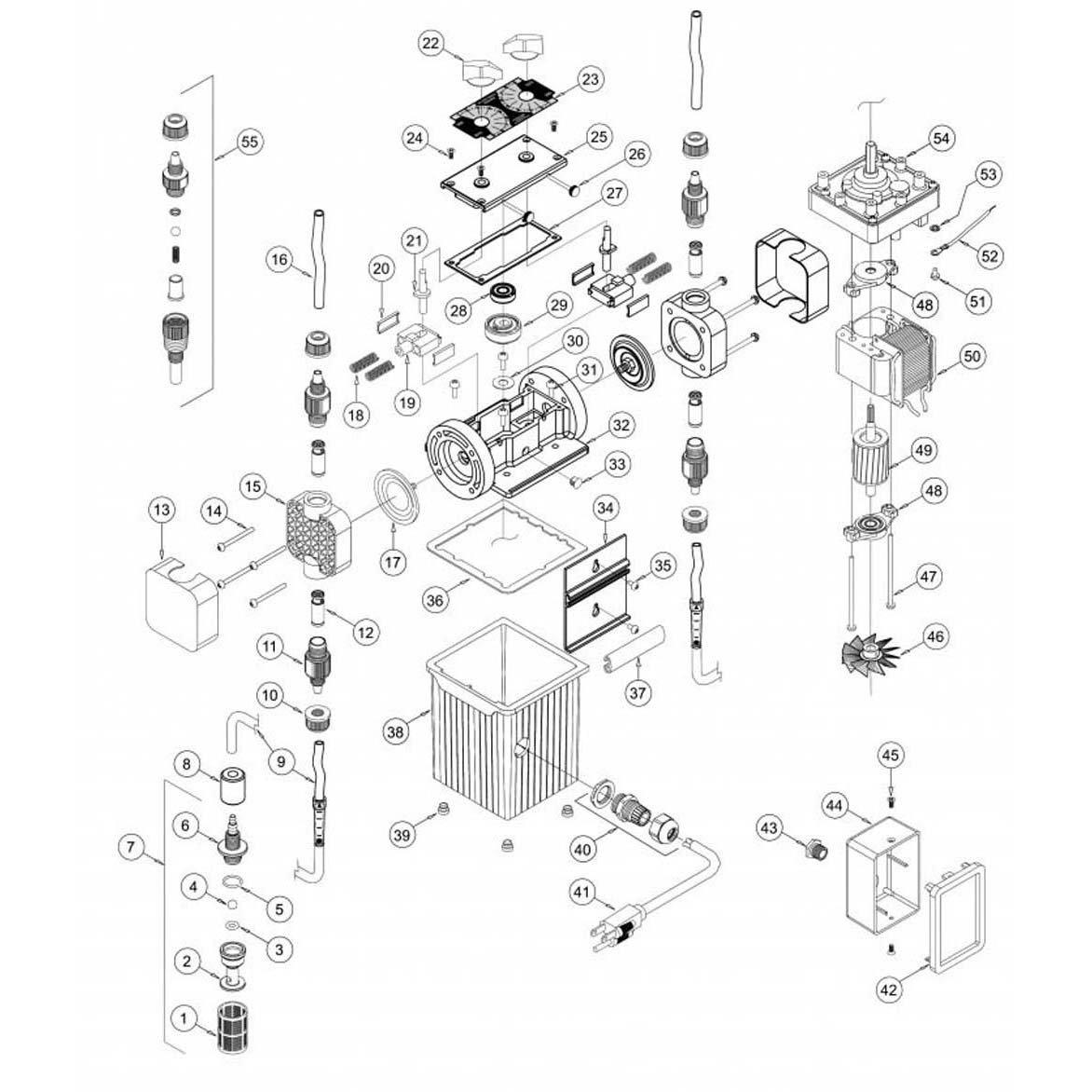 Blue-White C-1700N Diaphragm Pump Parts
