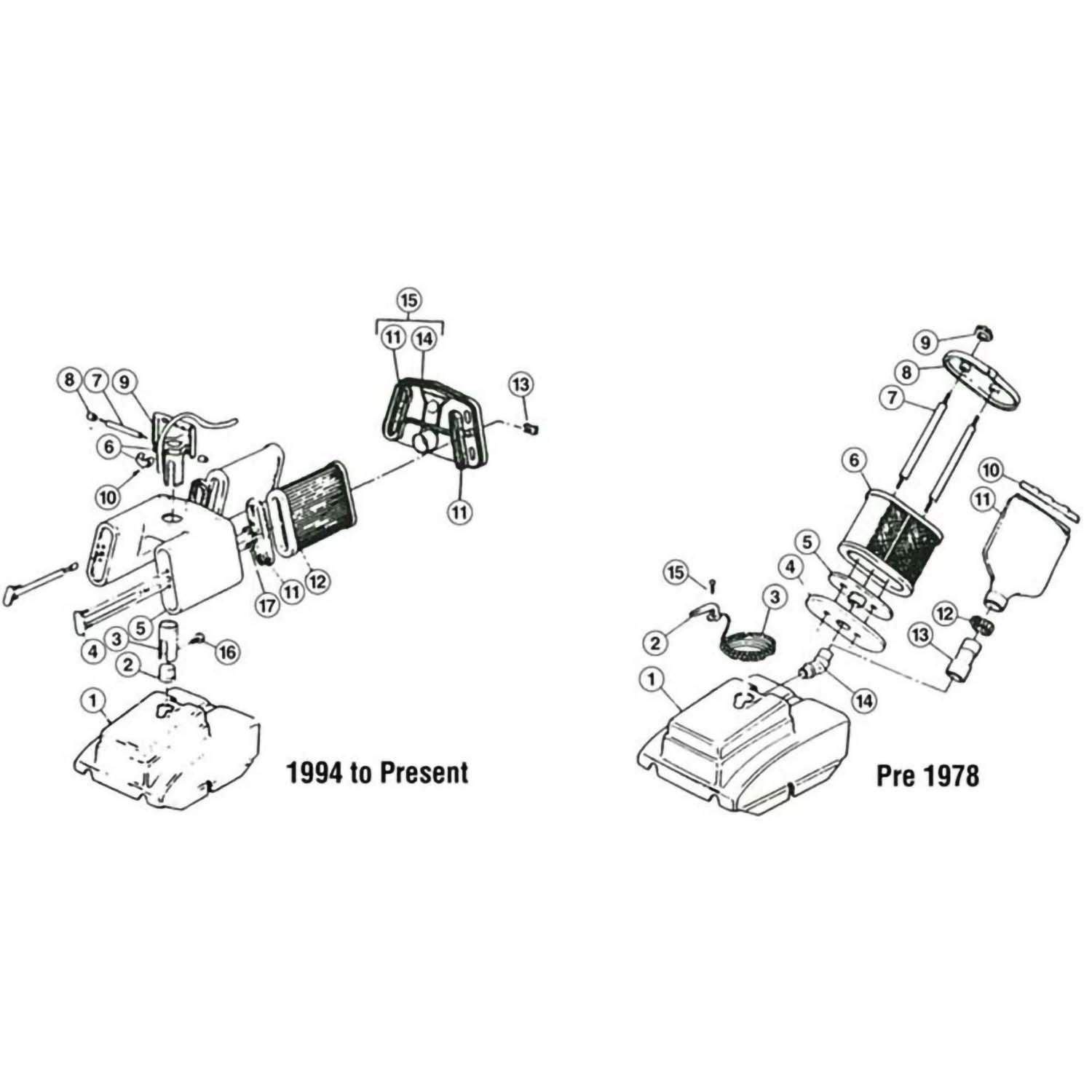 Aqua Vac Queen Hood Filter Assembly Parts