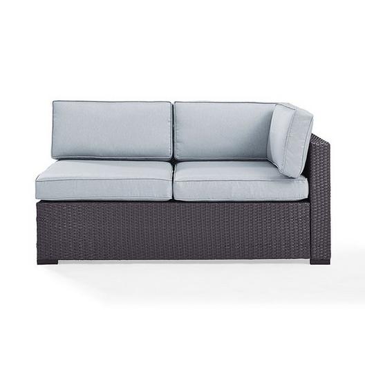 Crosley  Biscayne Loveseat with White Cushions