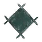Meyco  Meyco Mesh Safety Cover 20x40 ft Rectangle with 4x8 Center Step Green