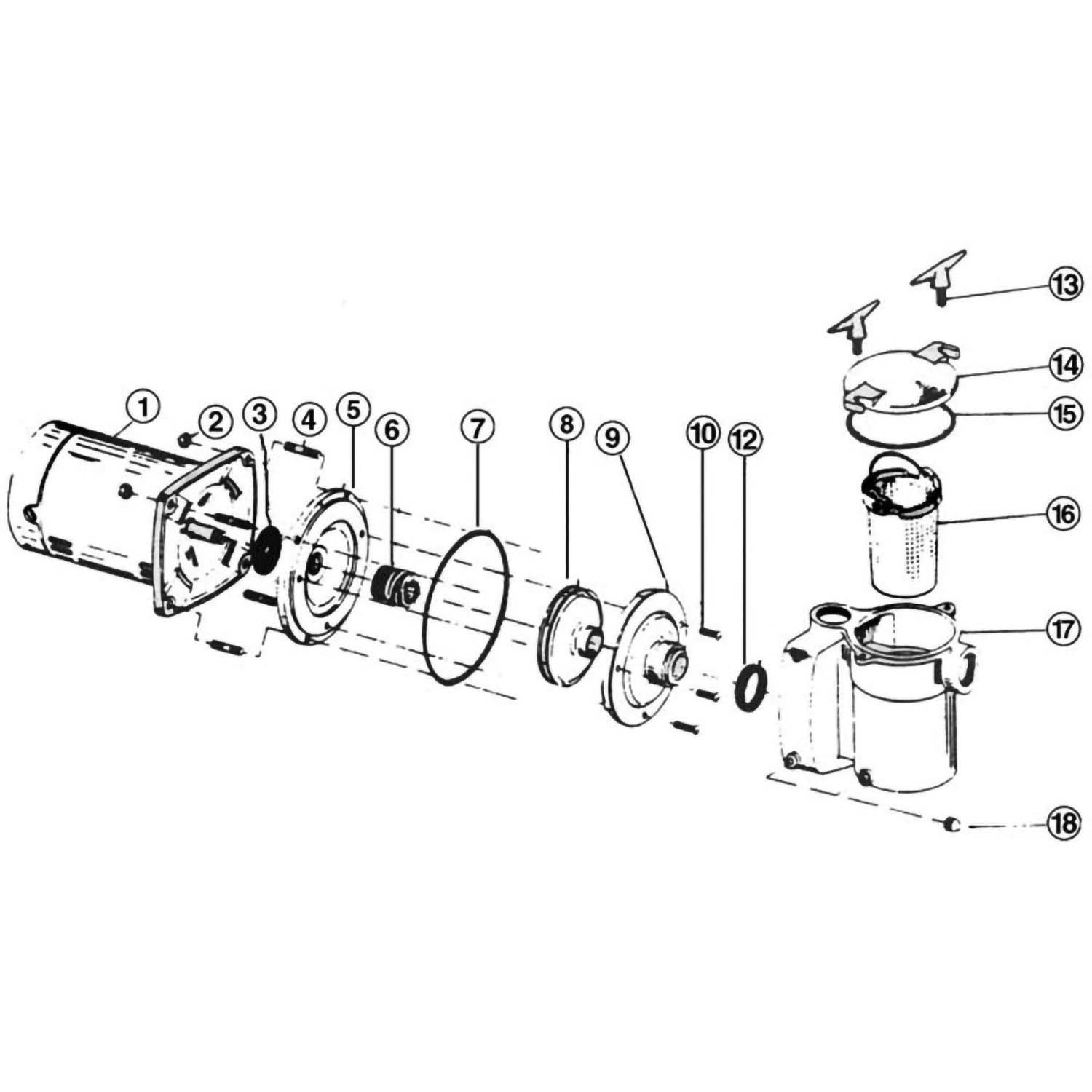 Anthony Centrifugal Pool Pump Parts